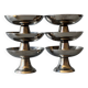 Ice cream cups, stainless steel dessert, 1970