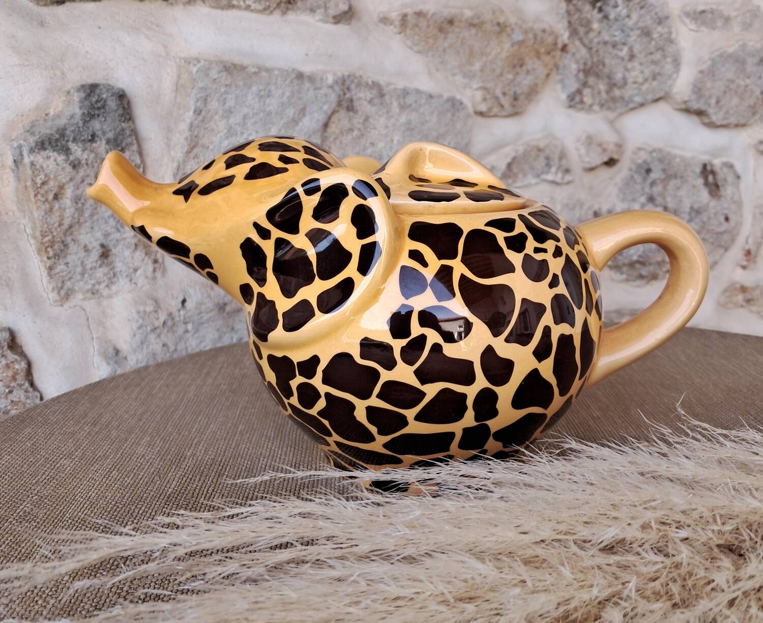 Théière Éléphant motif girafe