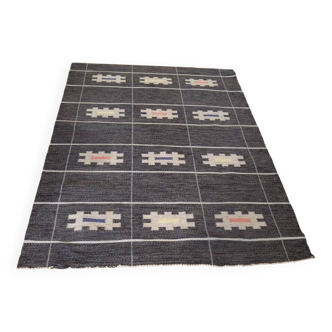 Vintage Swedish wool rug "Rolakan" 1960