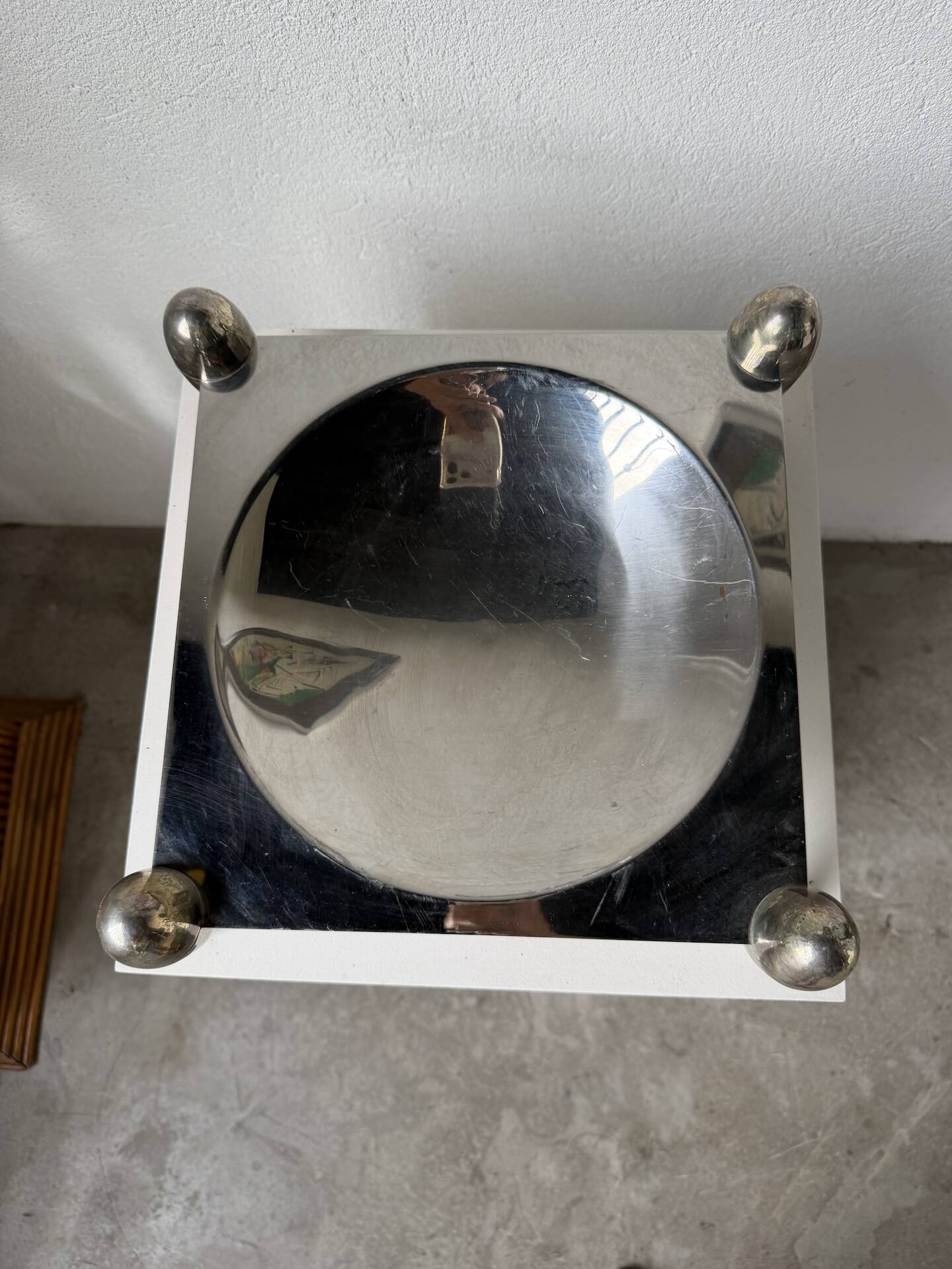 Silver-plated fruit bowl