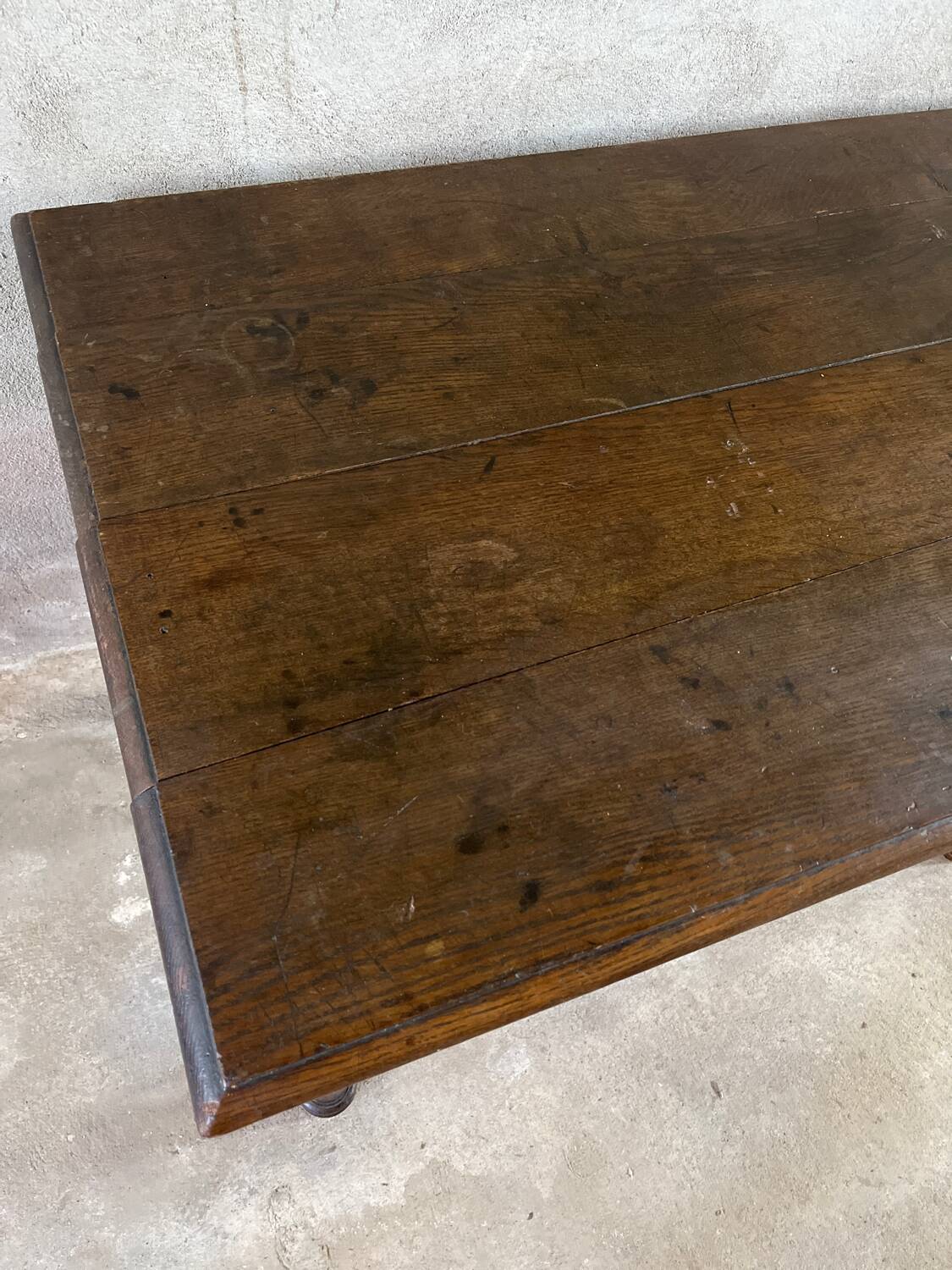 Antique 1-drawer desk in Henri II style