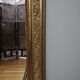 Mirror with pediment Louis XV style in wood and gilded stucco height 107cm