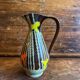 Vase vintage marron Brigitte France des années 1960