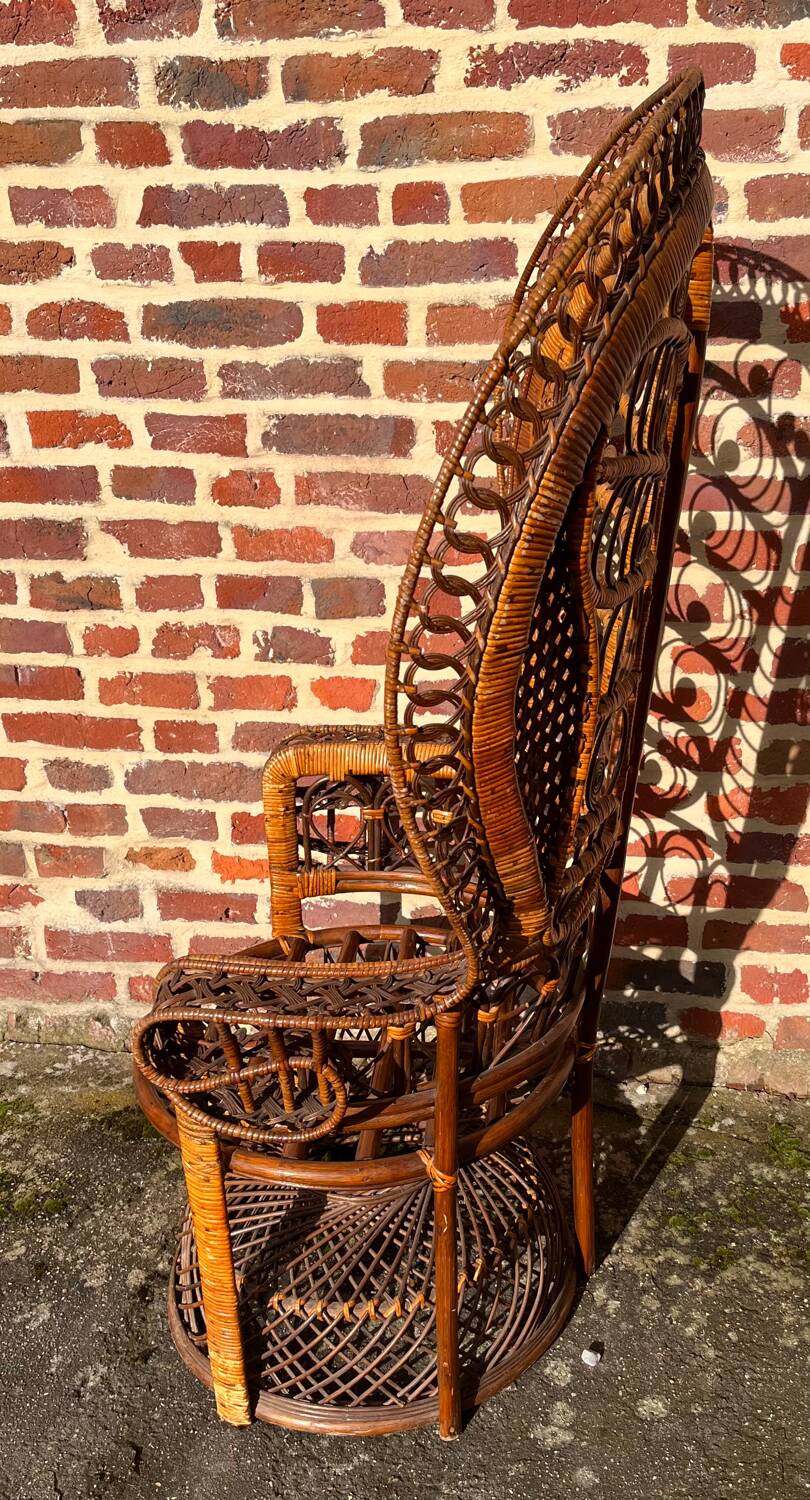 Emmanuelle rattan armchair