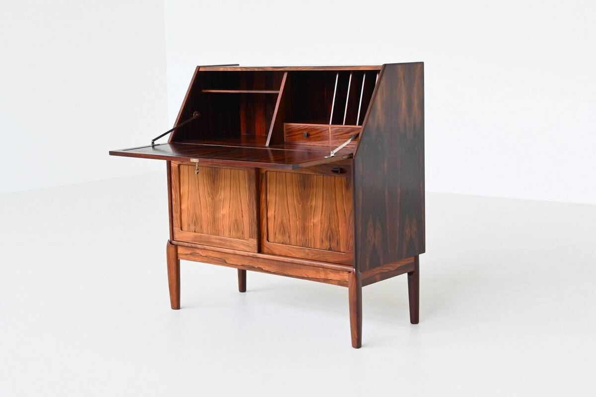 H.W. Klein secretary cabinet in rosewood Bramin Denmark 1960