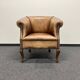 Classic Club Chair in Vintage Sheepskin Leather