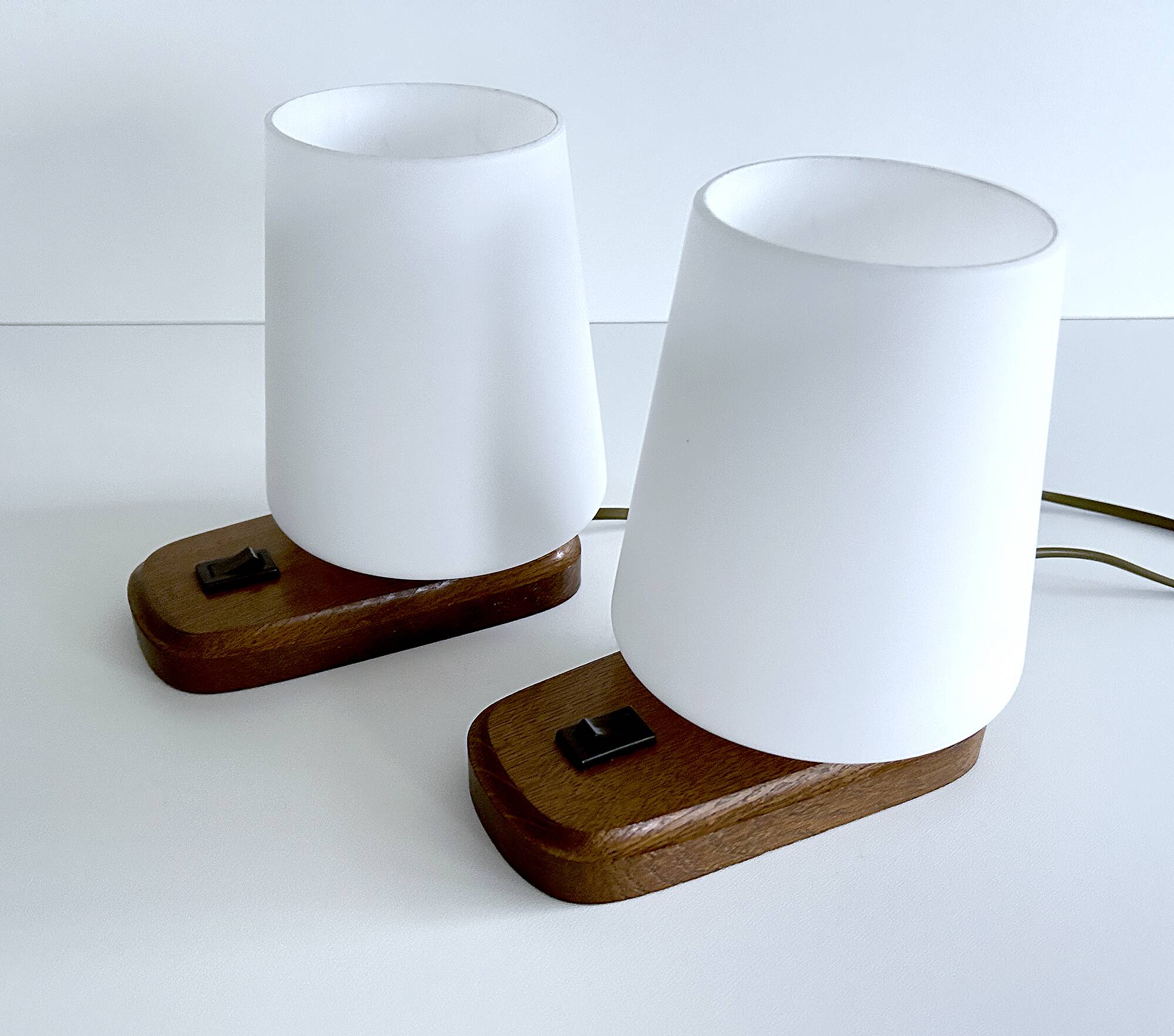 Pair of Scandinavian bedside lamps 60