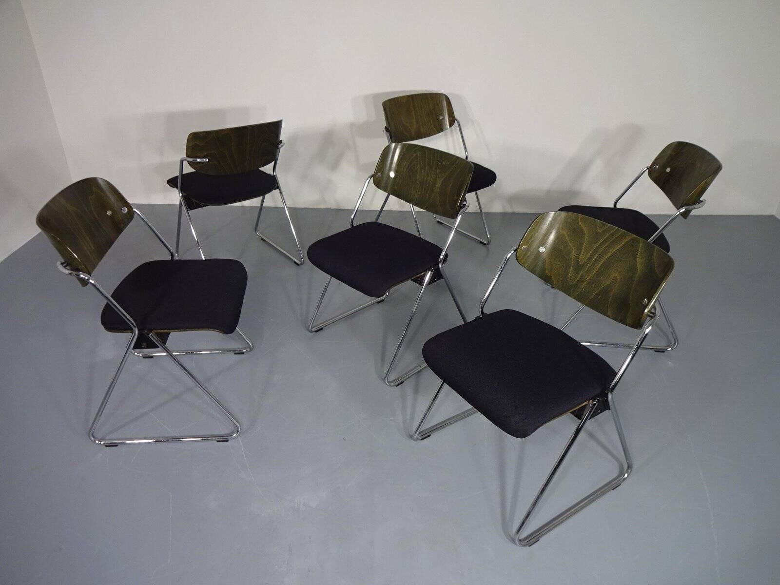 Side Chairs by Georg Leowald for Wilkhahn, 1960s, Set of 6