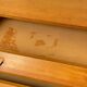 Vintage compass feet commode