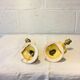 Pair of earthenware sconces, vintage 50s