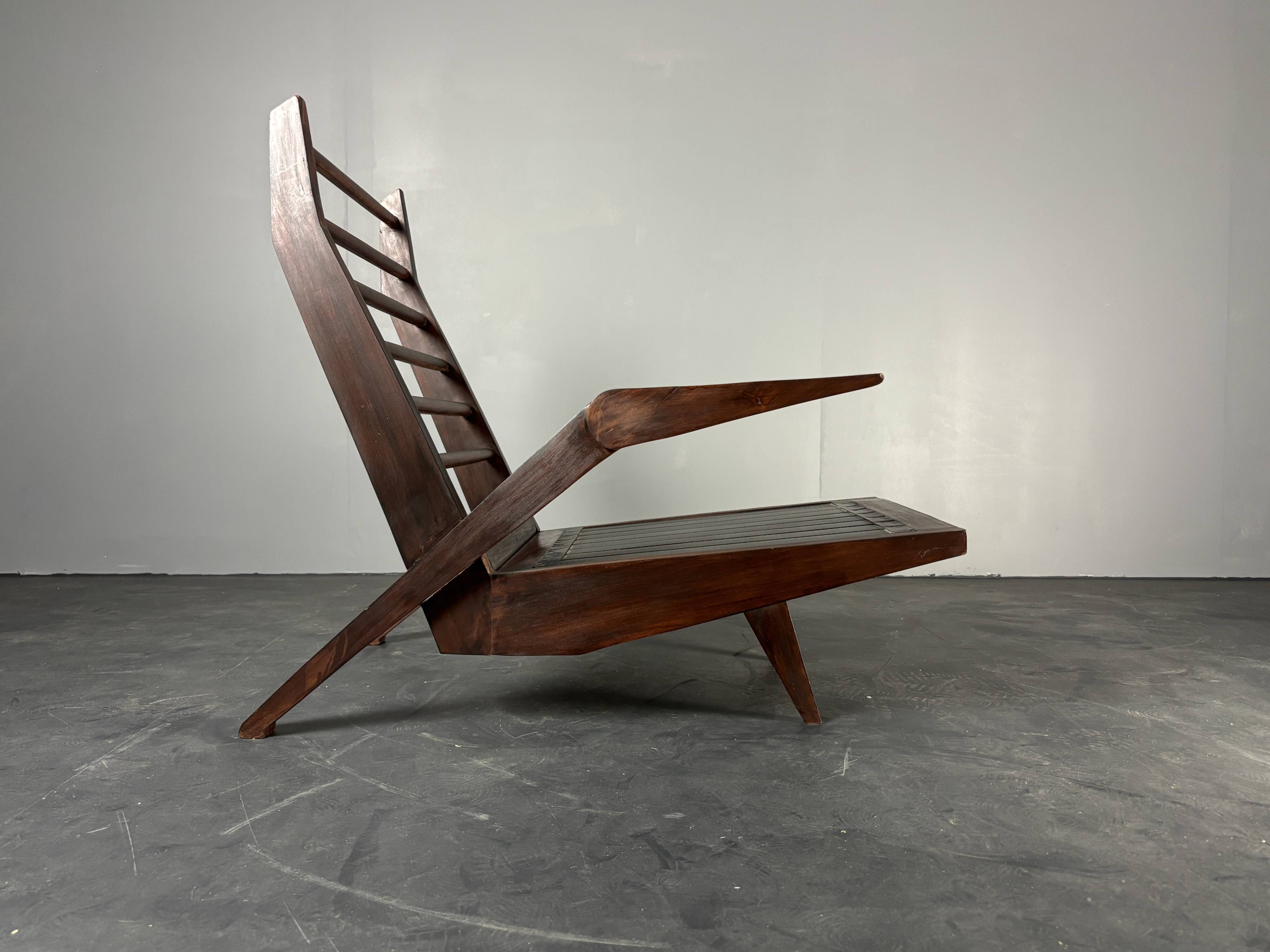 Midcentury Brazilian modernist lounge easy chair by Acacia Gil Borsoi,1950s