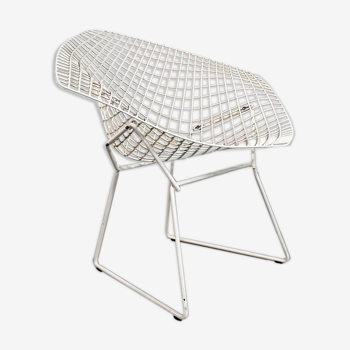 White Diamond armchair by Harry Bertoia 1st edition for Knoll, 1990