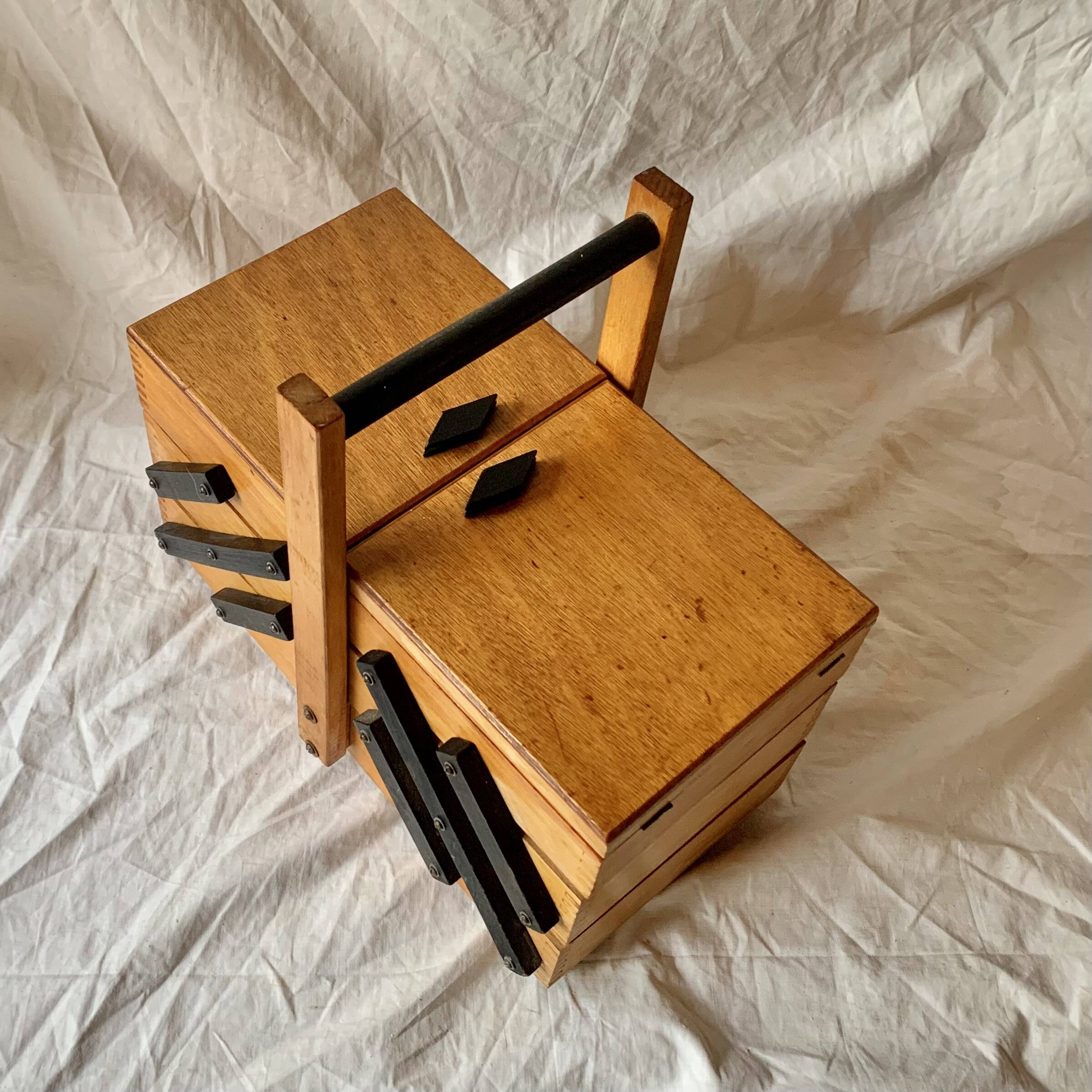 Worker - vintage wooden sewing box