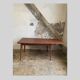 Vintage extendable teak dining table