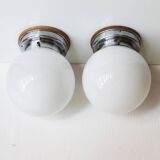 Pair of 1930s Modernist Ceiling or Wall Lights