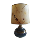 Sandstone lamp and dried flowers