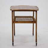 1970s beech serving cart by Drevotvar Czechoslovakia