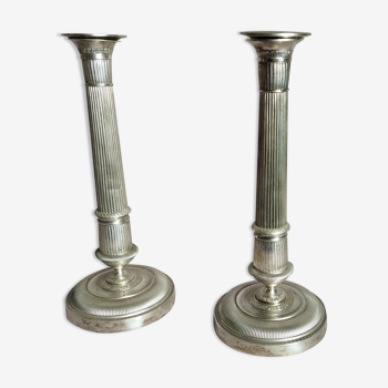 Pair of candle holders