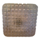 Pressed glass ceiling light, porcelain socket