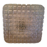 Pressed glass ceiling light, porcelain socket