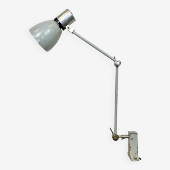 Lampe de Bureau Industrielle Grise d'Elektrosvit, 1970s