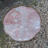 Antique Louis XVI style side table with marble top