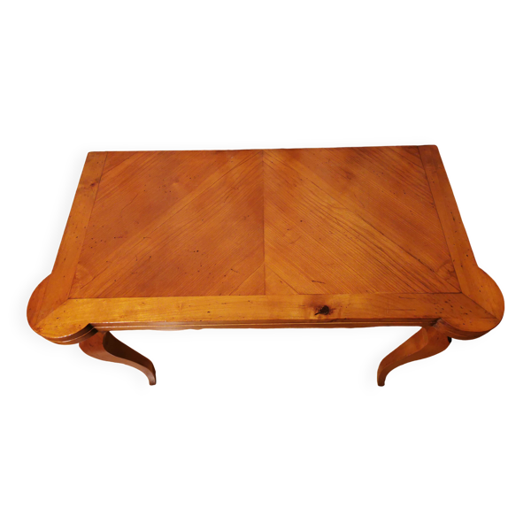 Console et table à jeux en merisier