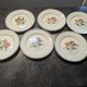 Lot of 6 antique flat plates Digoin Sarreguemines model Boby in very good condition.