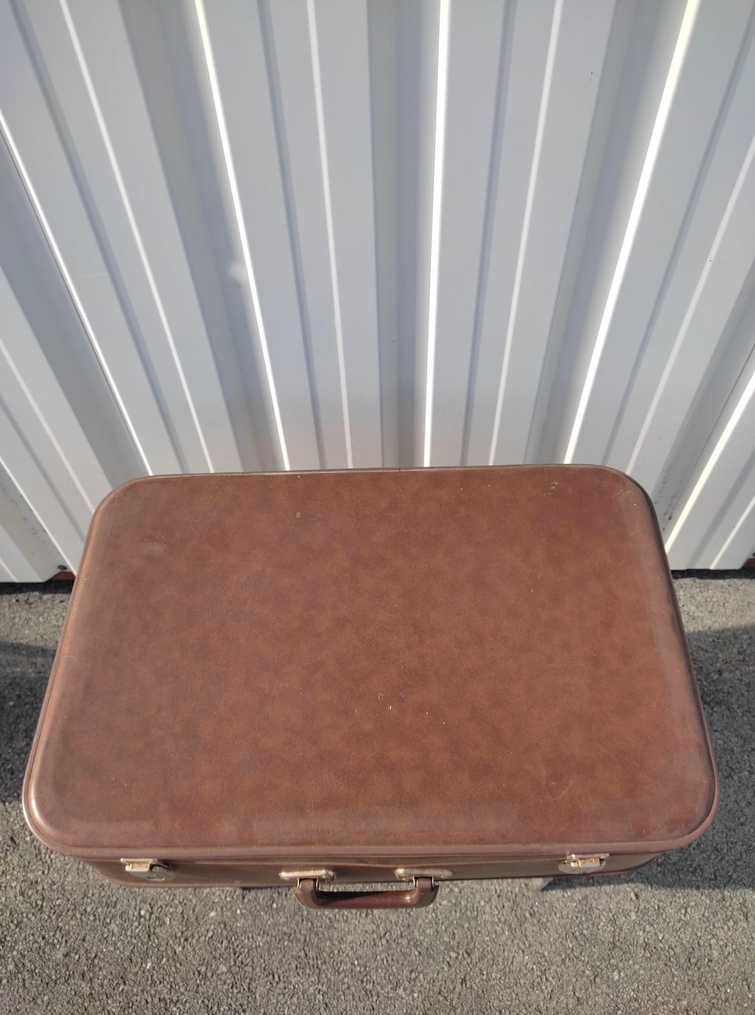 Brown vintage suitcase