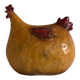 glazed plaster hen