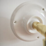 Pink opaline wall lamp