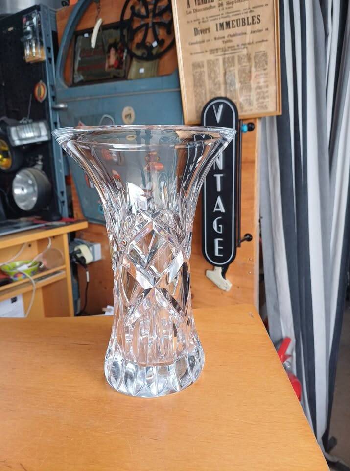 Sèvres Crystal Vase - Flared Model - 27 cm