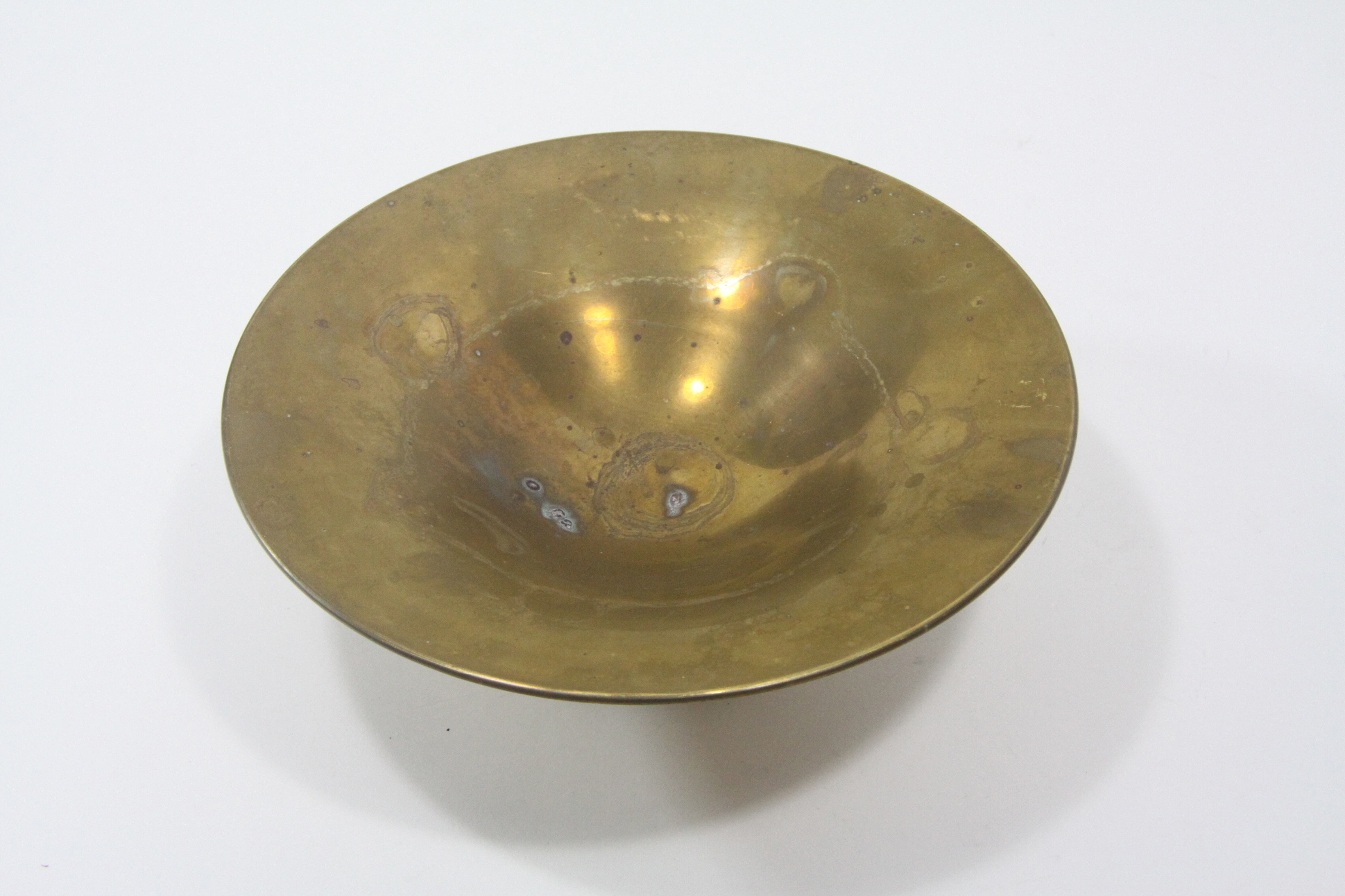 Brass platter on the foot