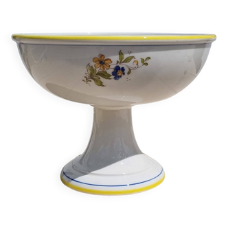 Coupe à fruits vintage en faïence