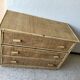 Vintage rattan chest of drawers