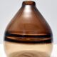 Postmodern brown incalmo murano glass vase
