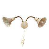 Double adjustable wall lamp Scandinavian design.