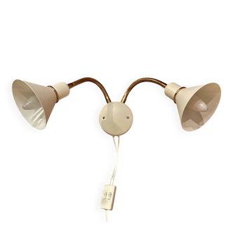 Double adjustable wall lamp Scandinavian design.