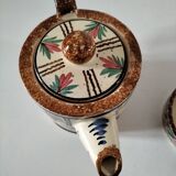 HB Quimper teapot and sugar bowl set