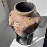 Art Deco sandstone vase by Denbac