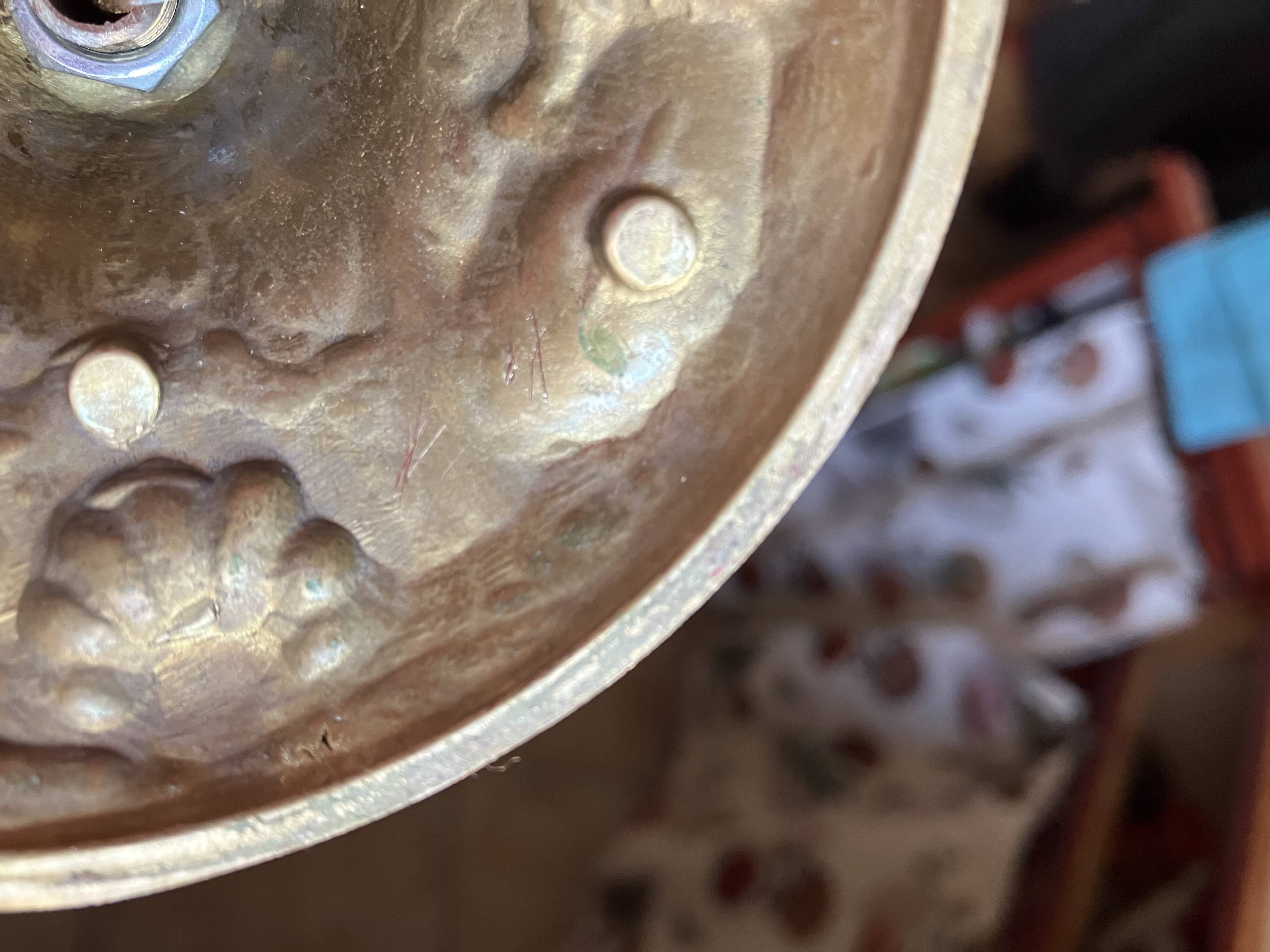 Gilded bronze bedside lamp