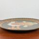 Assiette murale en céramique allemande vintage avec motif d'oiseau de Keramik Manufaktur Kupfermühle, années 1970