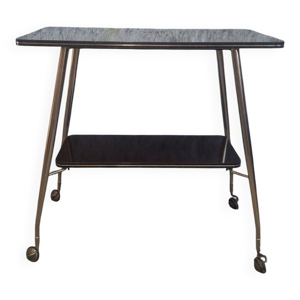 desserte en laiton et - formica