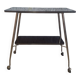 Desserte en laiton et formica annees 50/60