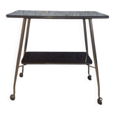 Brass and Formica dessert trolley from the 50s/60s.