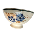 Old bowl signed H - CM Choisy or Creil: Blueberry model