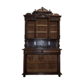 Armoire Néerlandaise Sculptée en Chêne Massif Début XIXe Siècle
