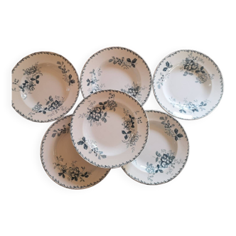 Set of 6 soup plates.