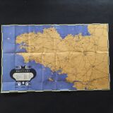 Vintage Brittany map