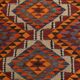 Colorful Multicolor Tribal Kilim Runner Rug, 82x295Cm